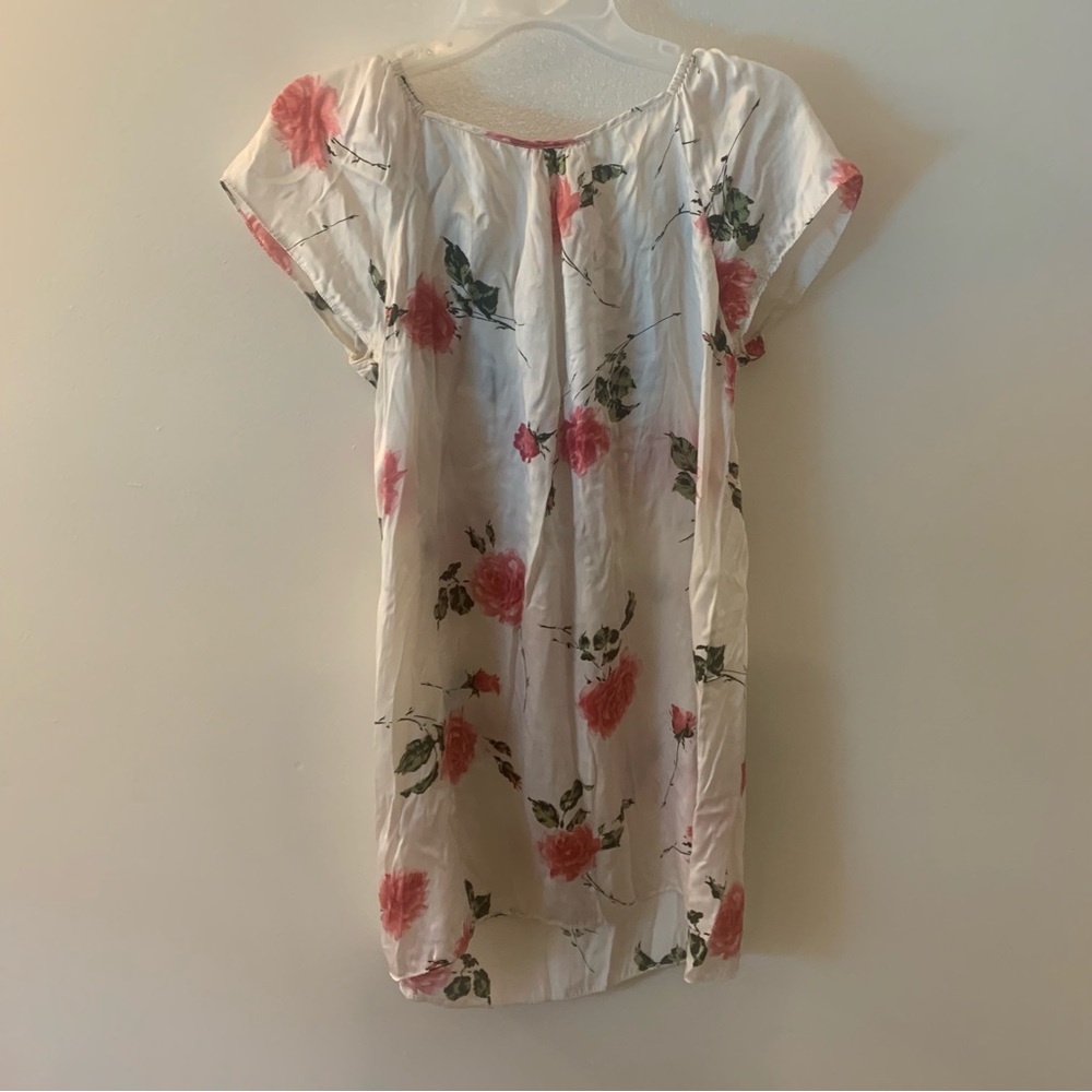 Jiexiu 100% Silk Floral Tunic Dress - Picture 6 of 12